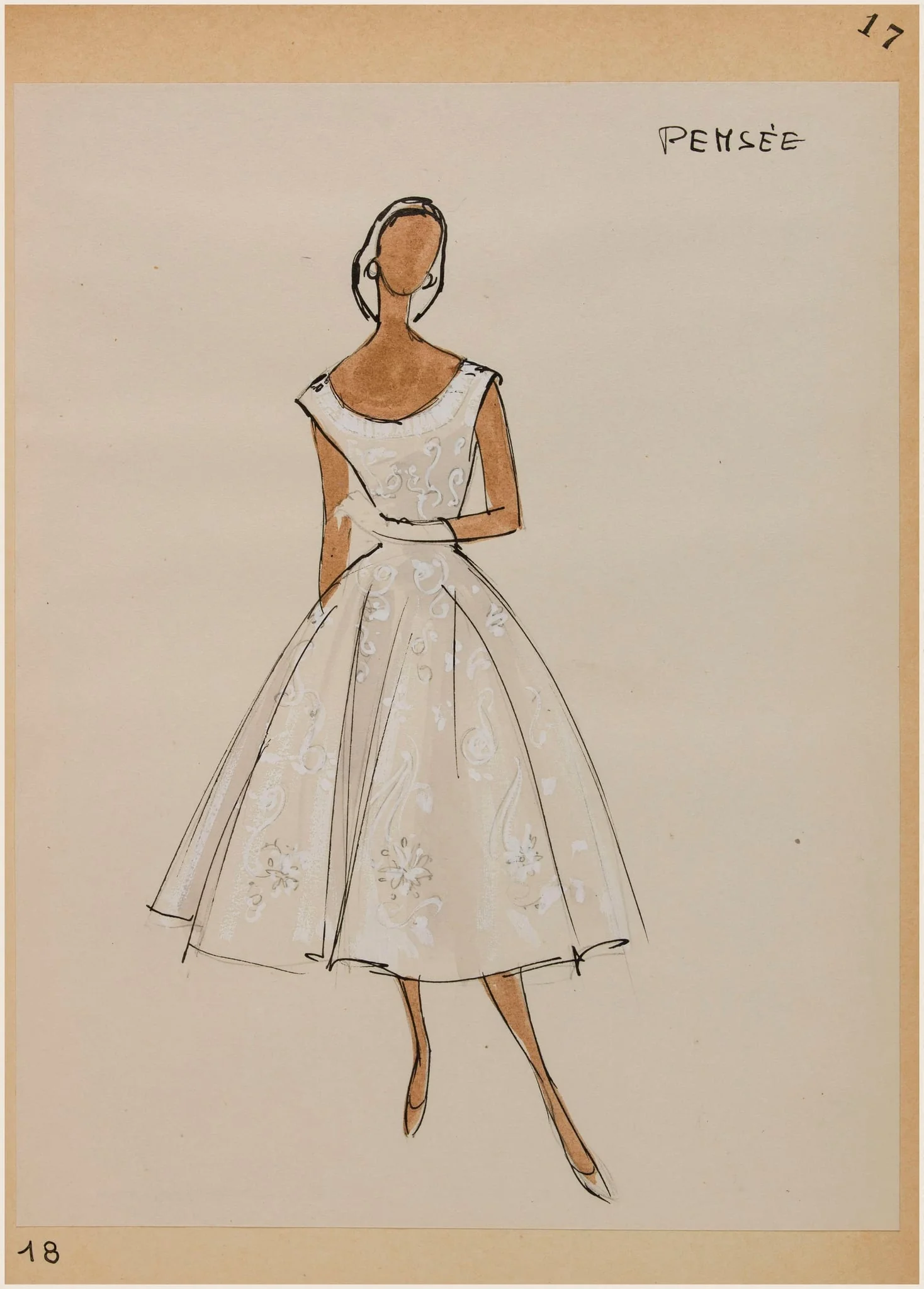 Pensée, by Marie-Louise Carven, 1956