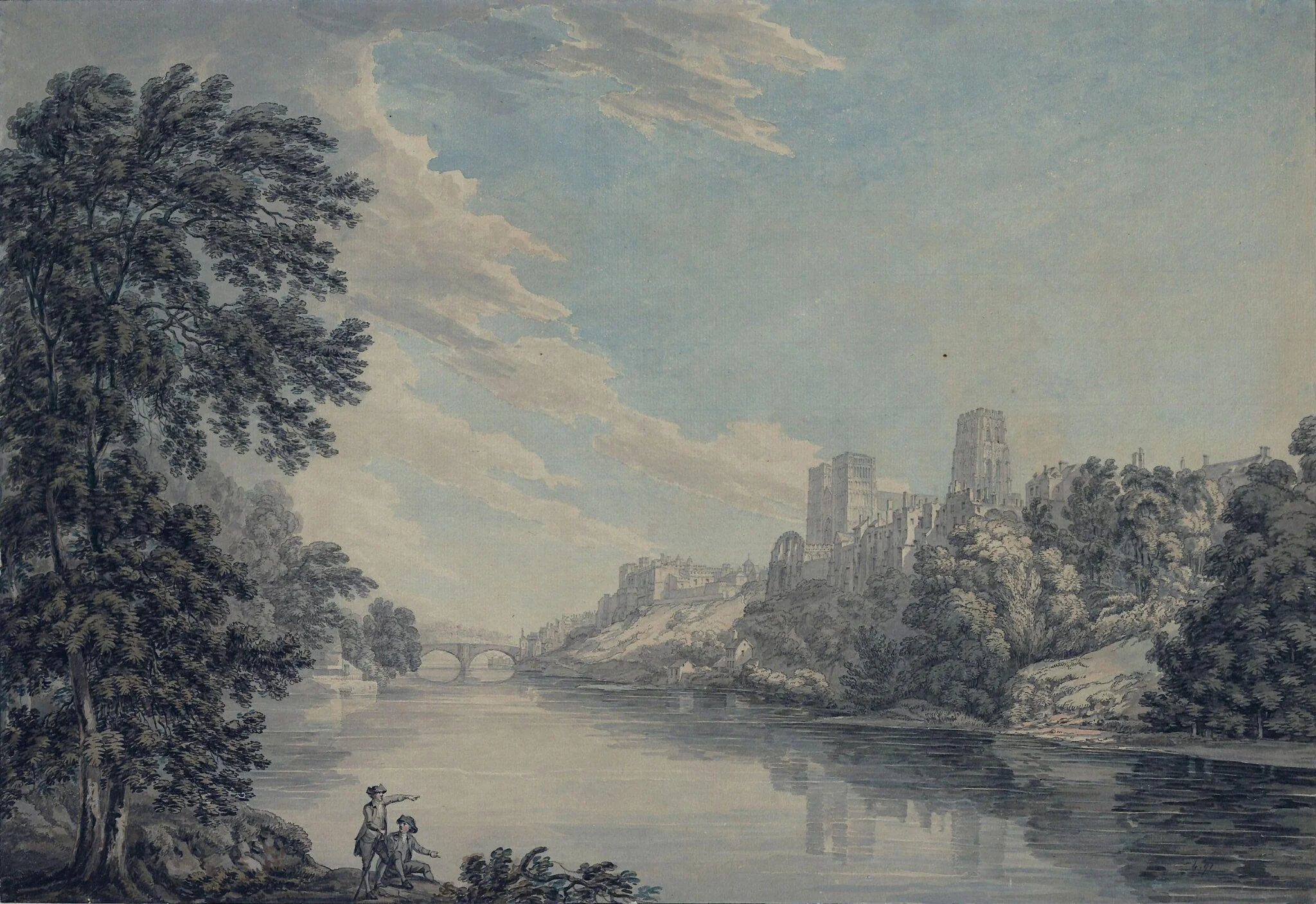 Durham Cathedral, from the opposite bank of the Wear