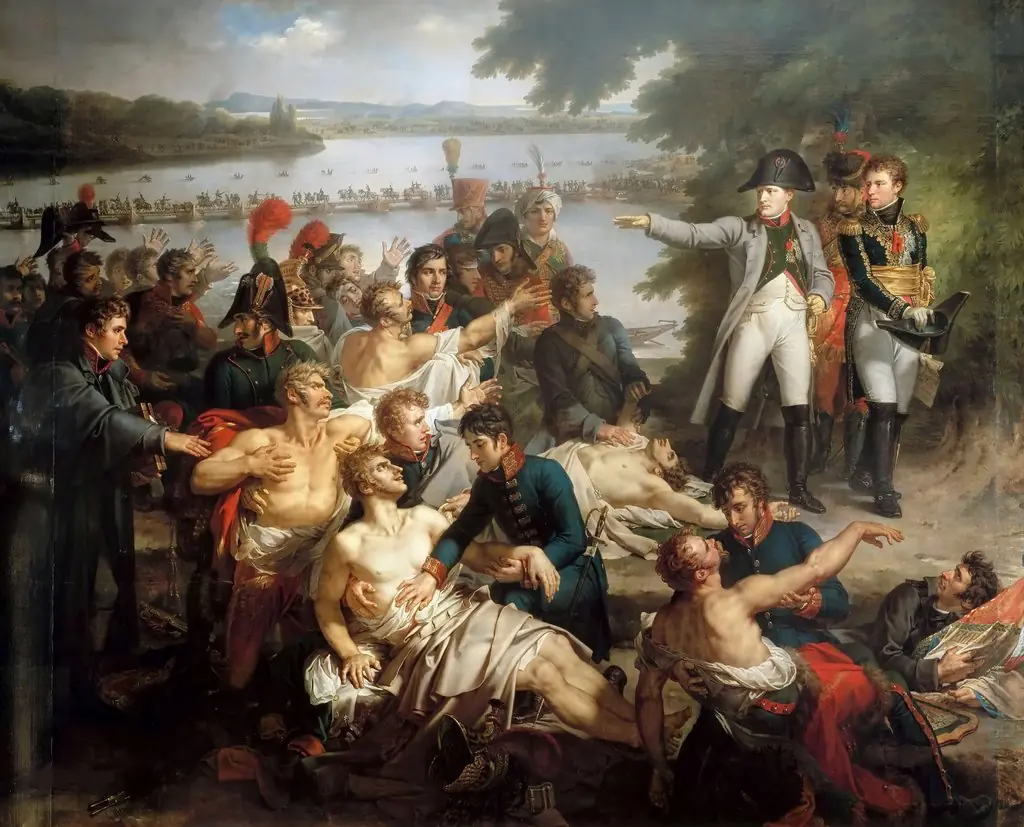 Napoleon's Return to the Island of Lobau After the Battle of Essling