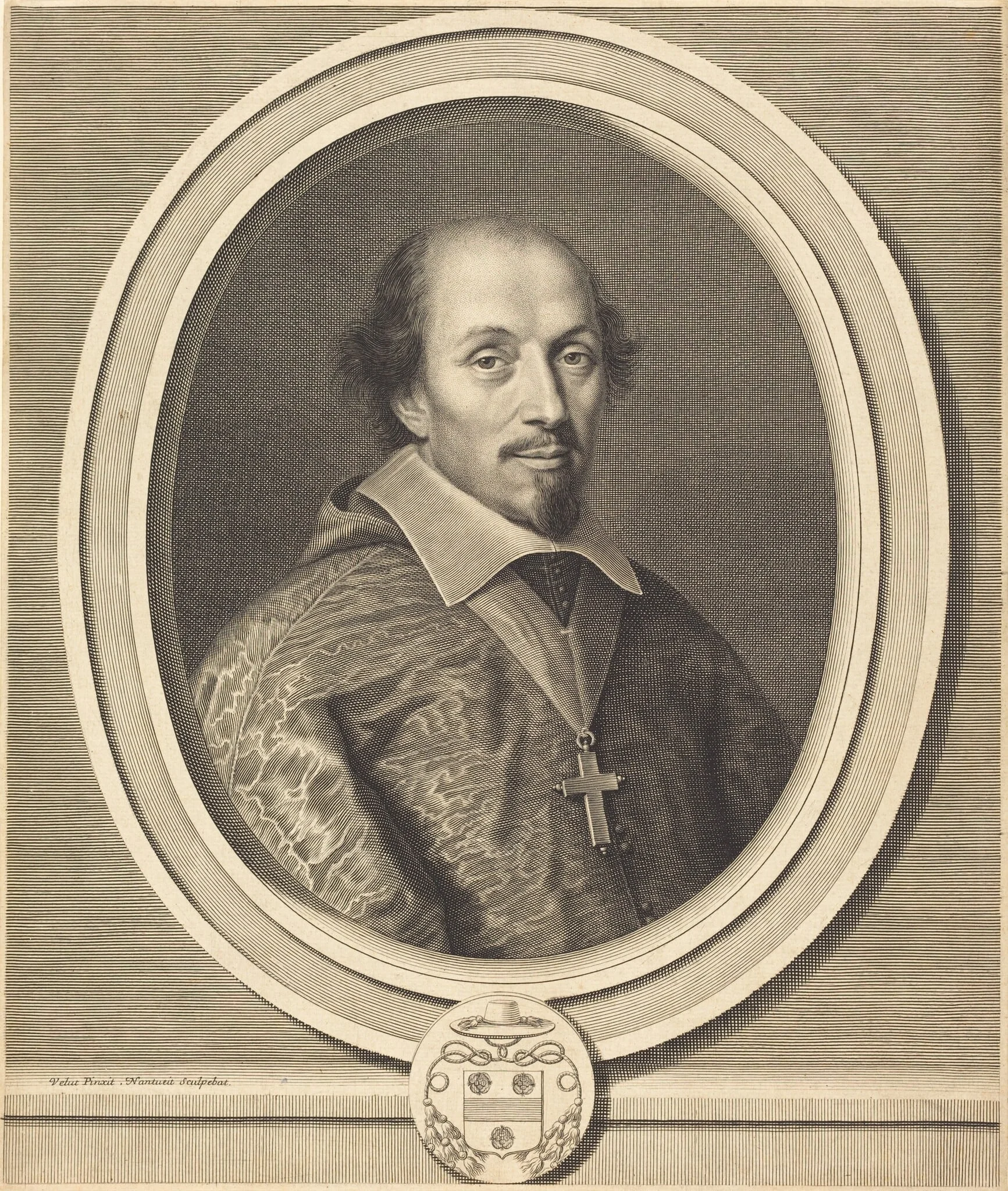 Francois Mallier du Houssay, by Robert Nanteuil, ink, 1656