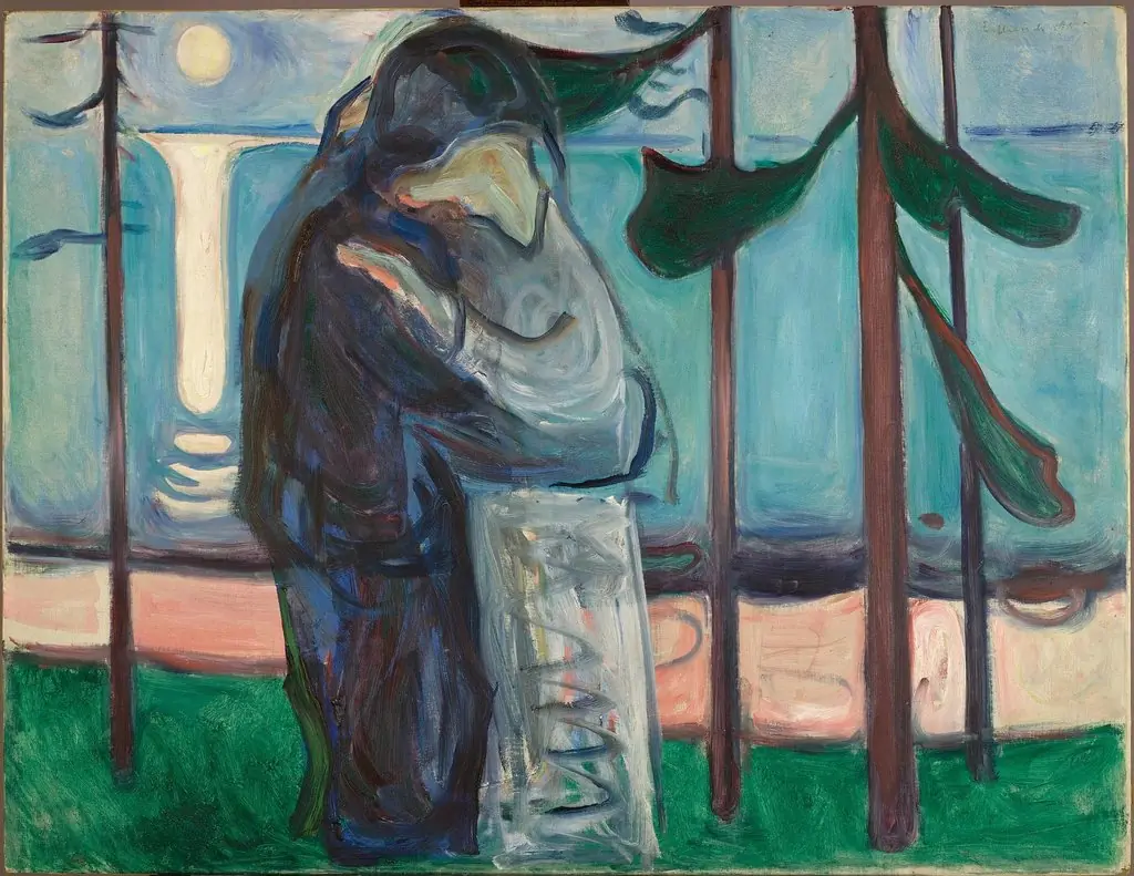 Kiss on the Shore by Moonlight