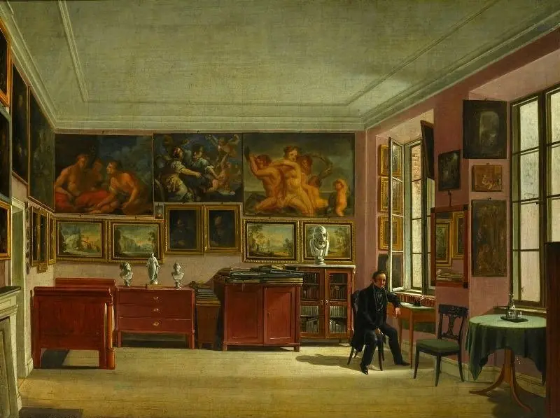 Self-portrait in a room
