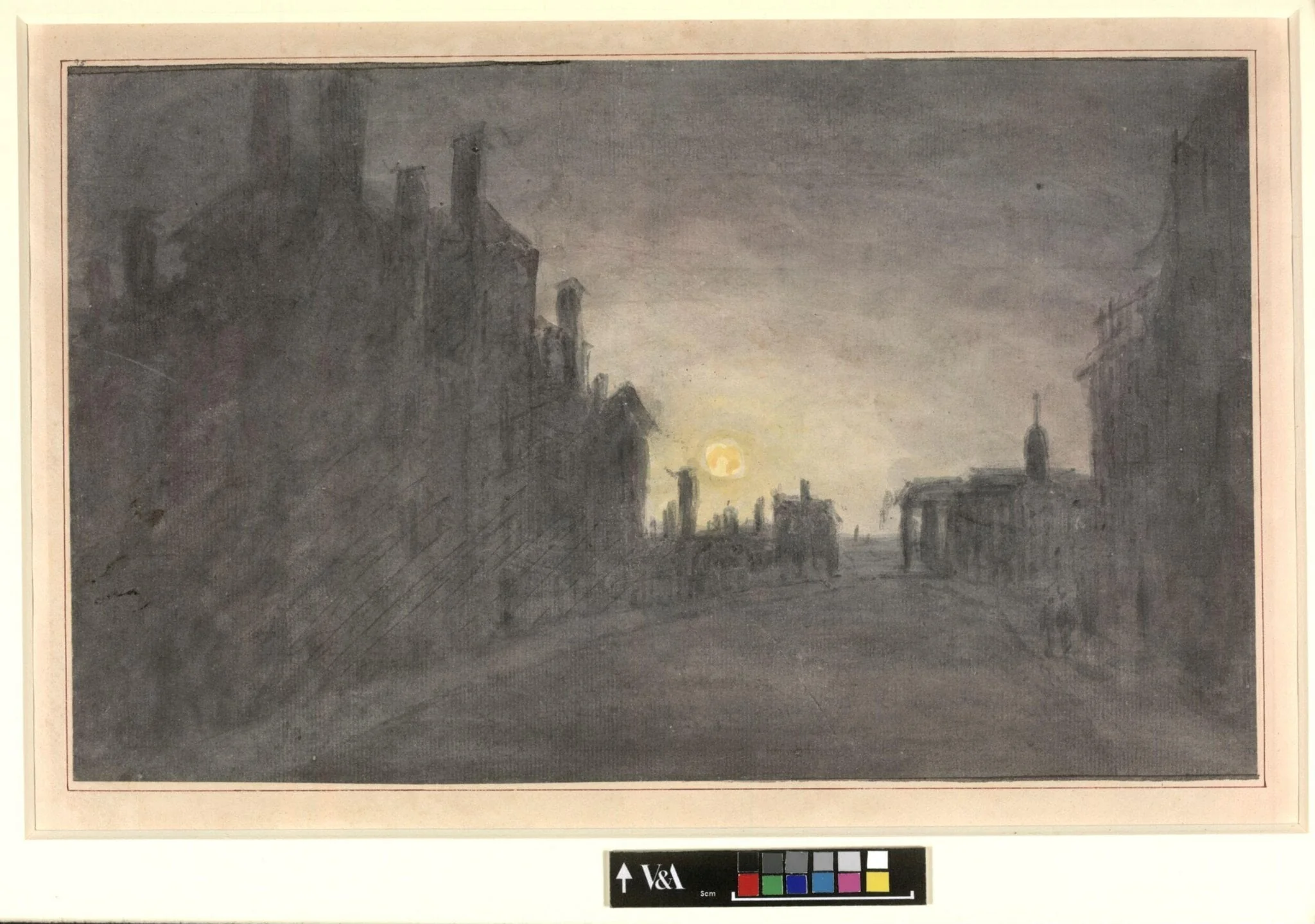 Broad Street, Oxford, by Moonlight