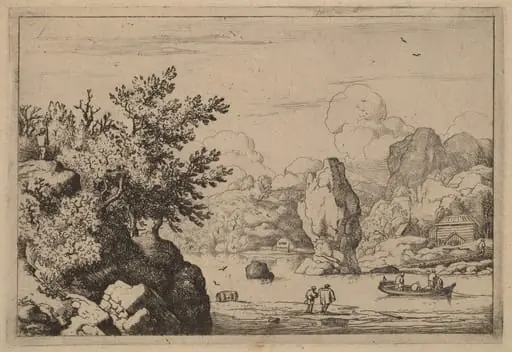 Rock in the Middle of a River