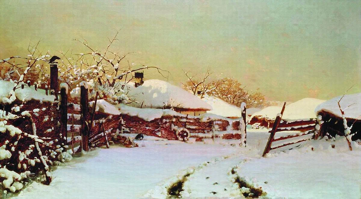 Winter, by Nikolay Nikanorovich Dubovskoy, oil, 1892