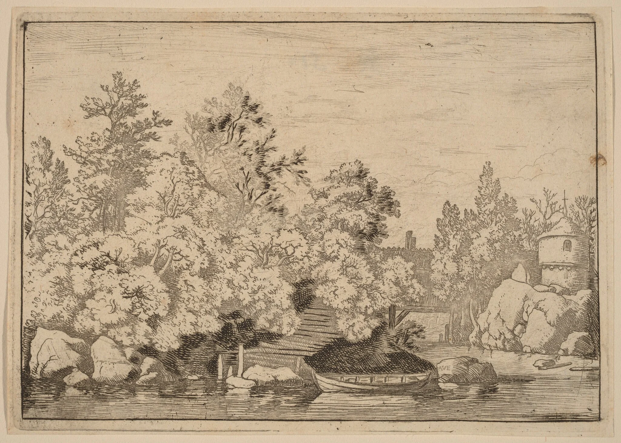 The Cudgel Dam and Covered Bridge
