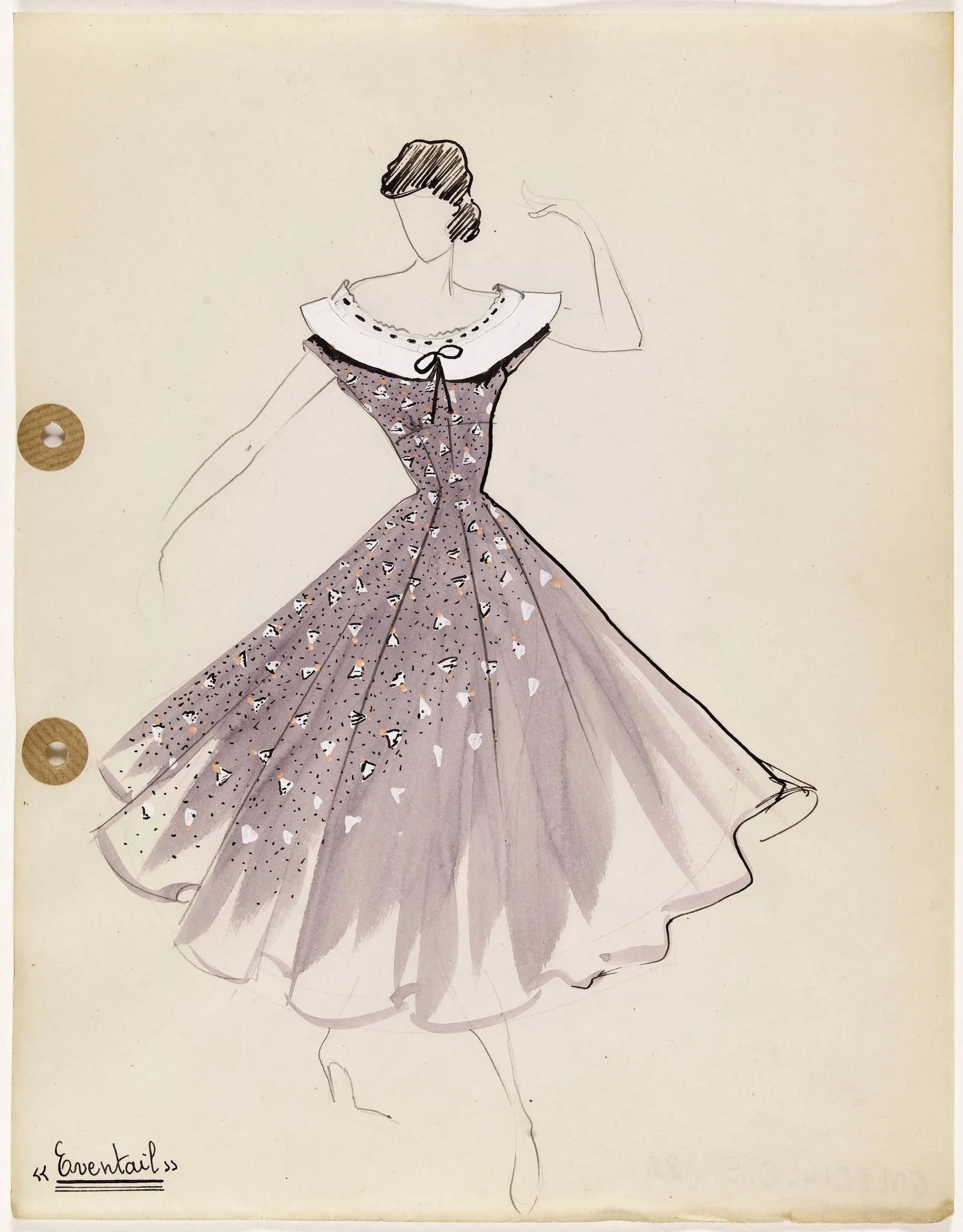 'Eventail', by Carven, 1949