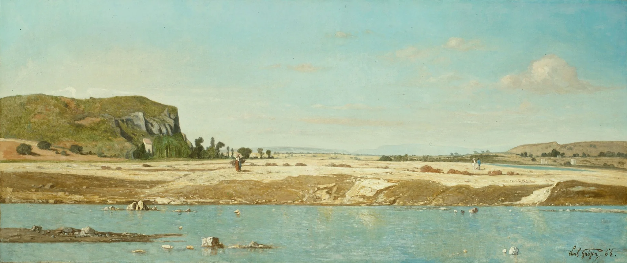 The Banks of the River Durance at Saint Paul