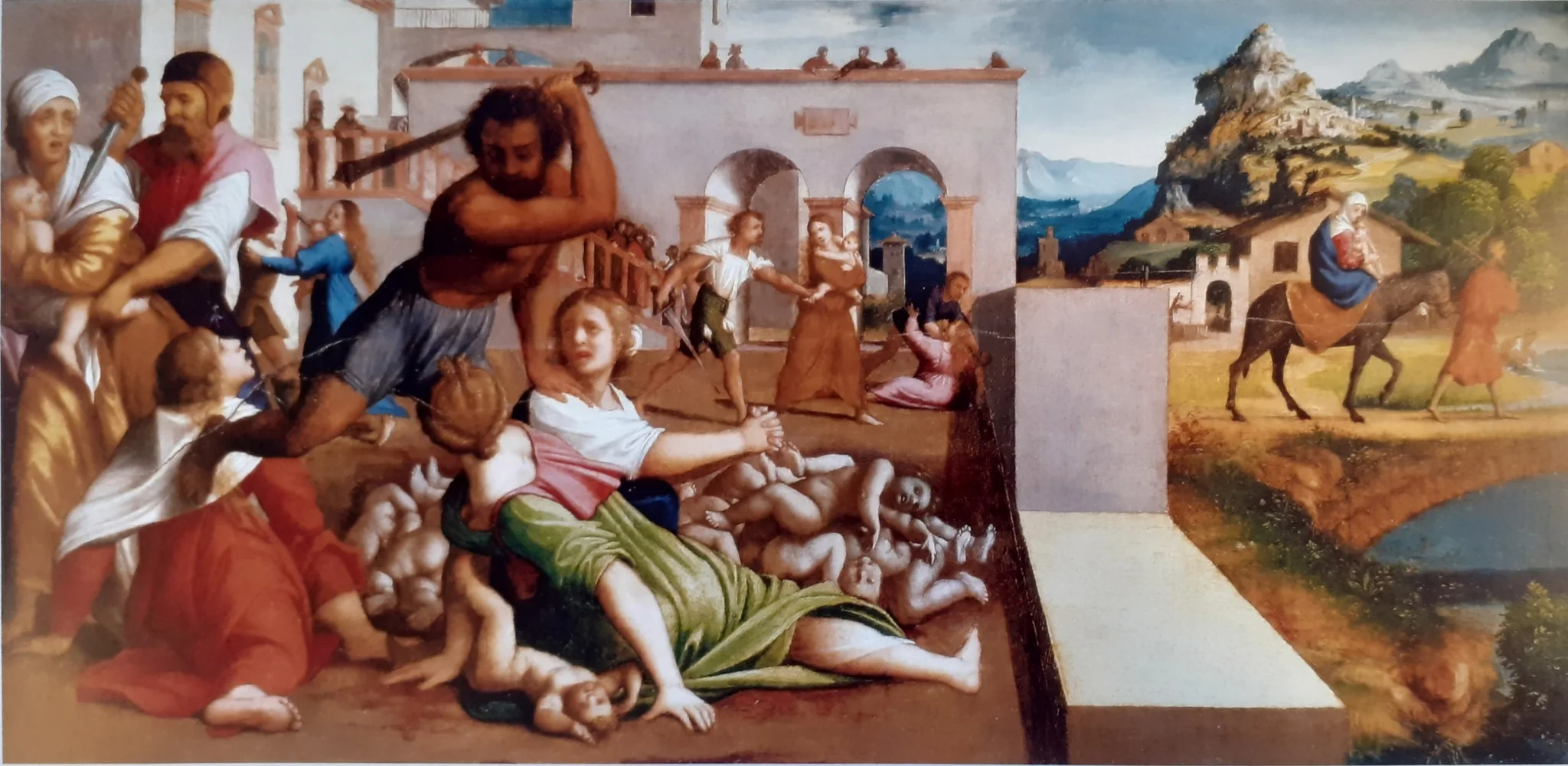 Strage degli Innocenti, by Giovanni Francesco Caroto, oil, 1527