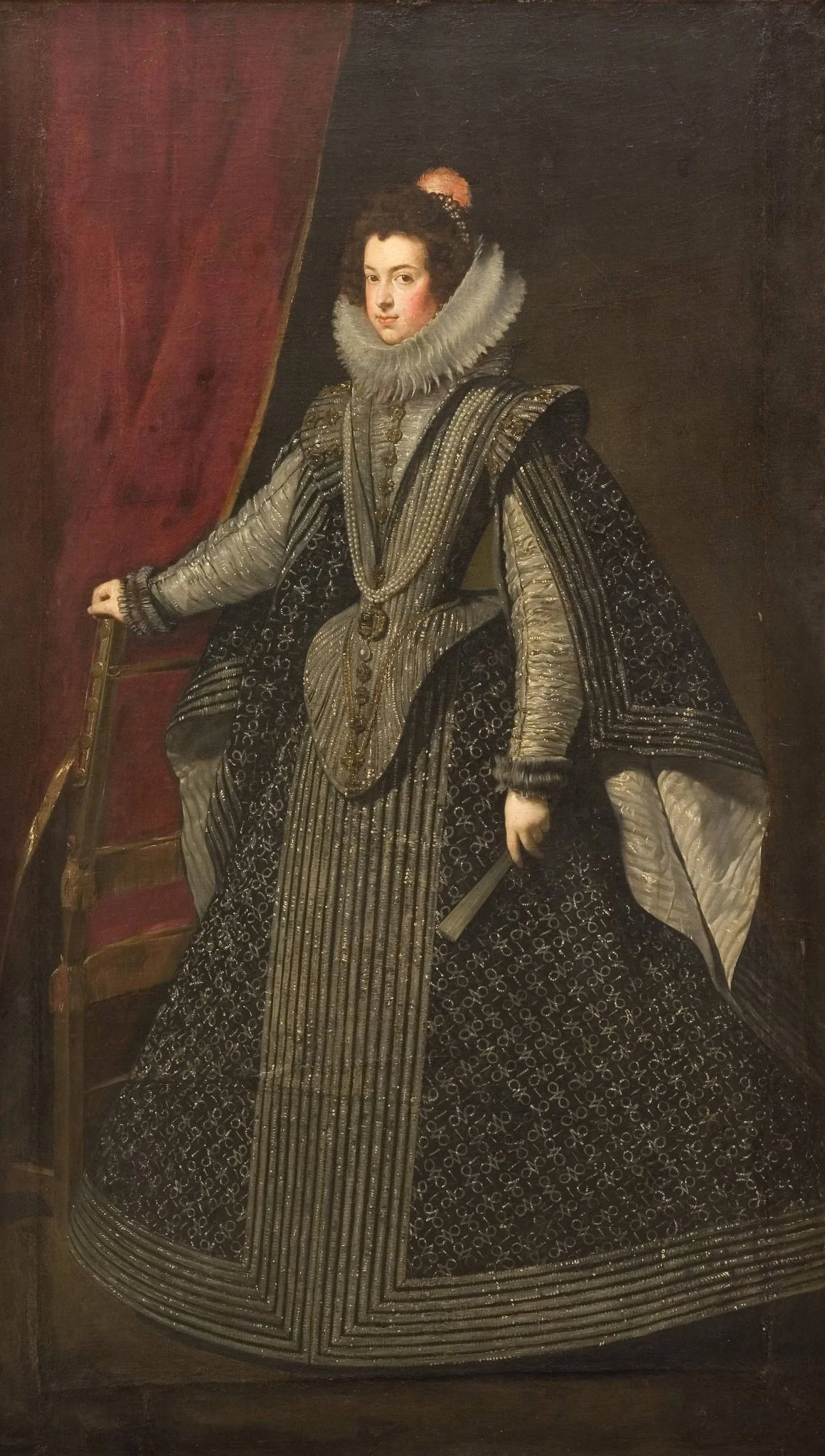 Isabella of Bourbon. First Queen of King Philip IV, by Unknown, 1637