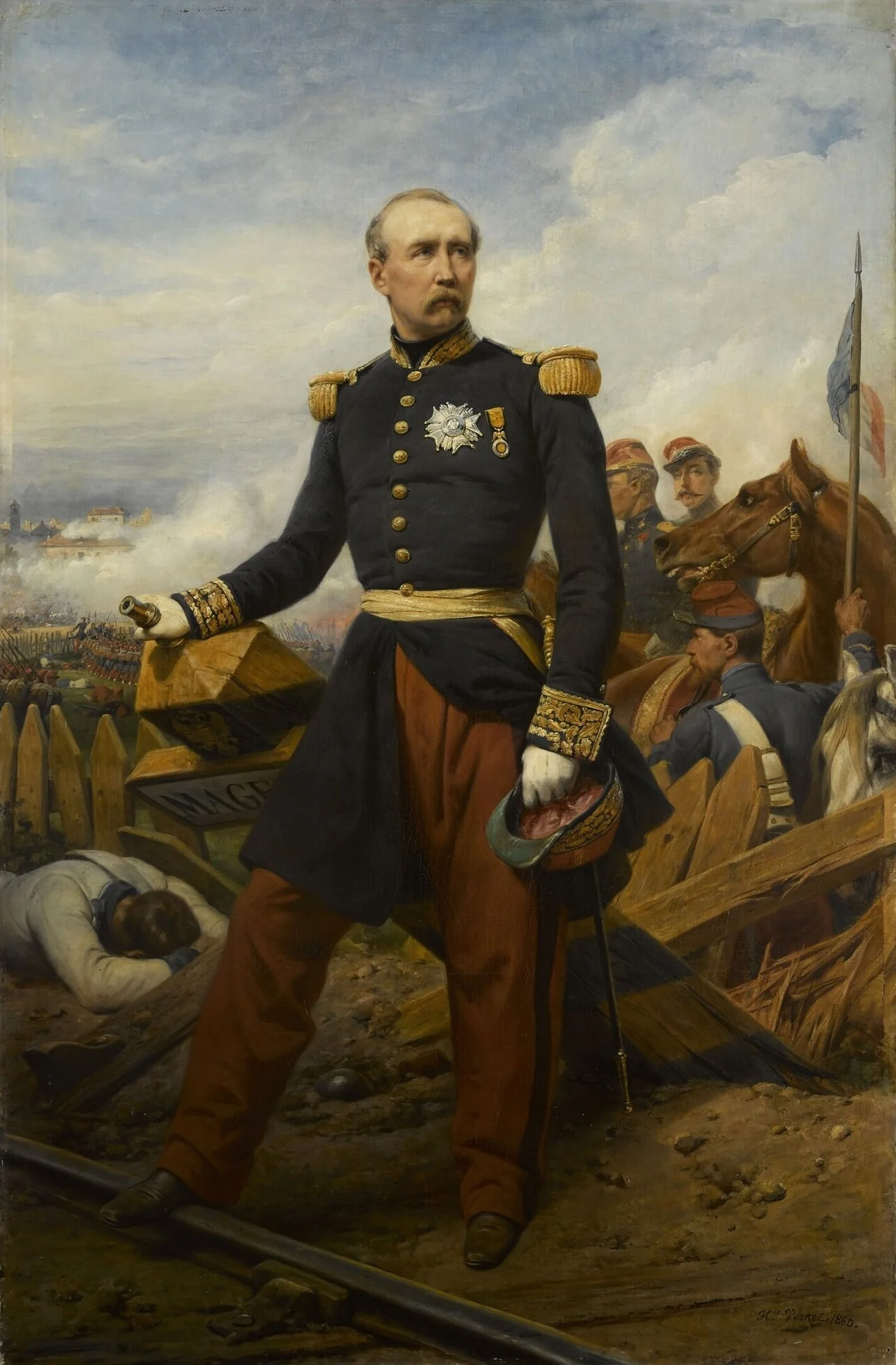 Portrait of Marshal MacMahon, by Horace Vernet, oil, 1860