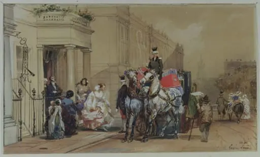 Scene in Belgrave Square