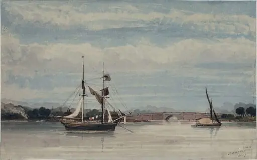 The River Orwell, and the bridge near Ipswich