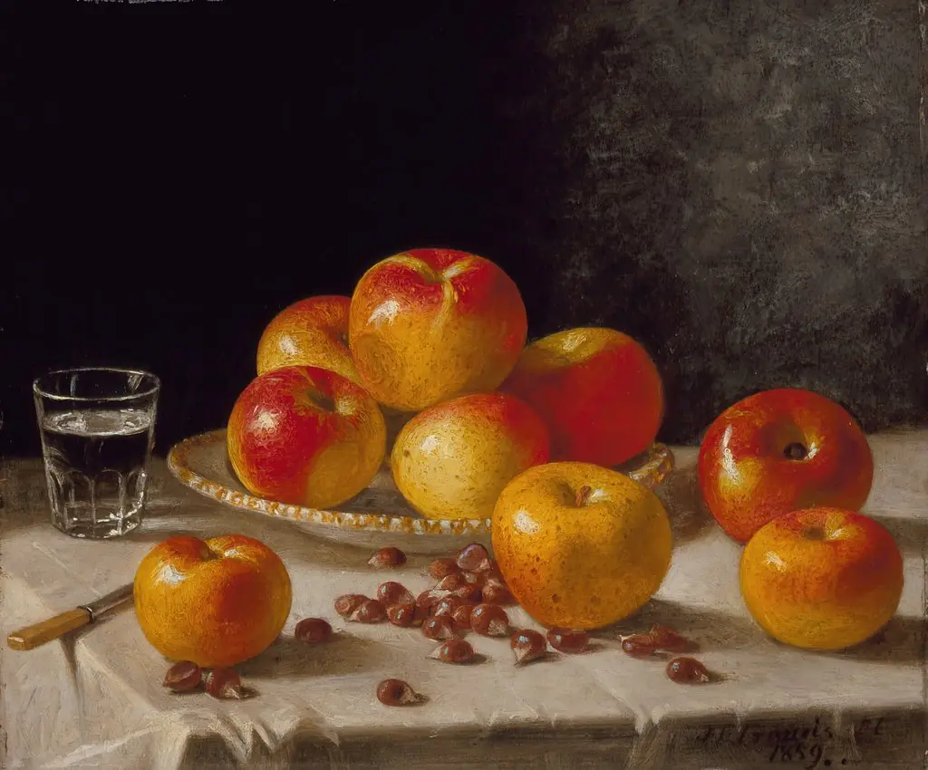 Still Life, Apples and Chestnuts