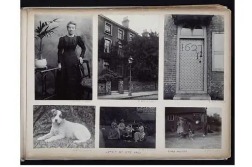 Photograph of a studded door at Ote Hall