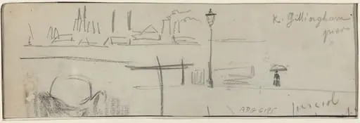 Gillingham Pier, London [verso]