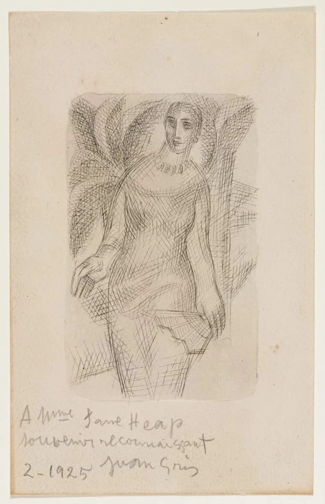 Untitled, by Juan Gris, ink, 1925