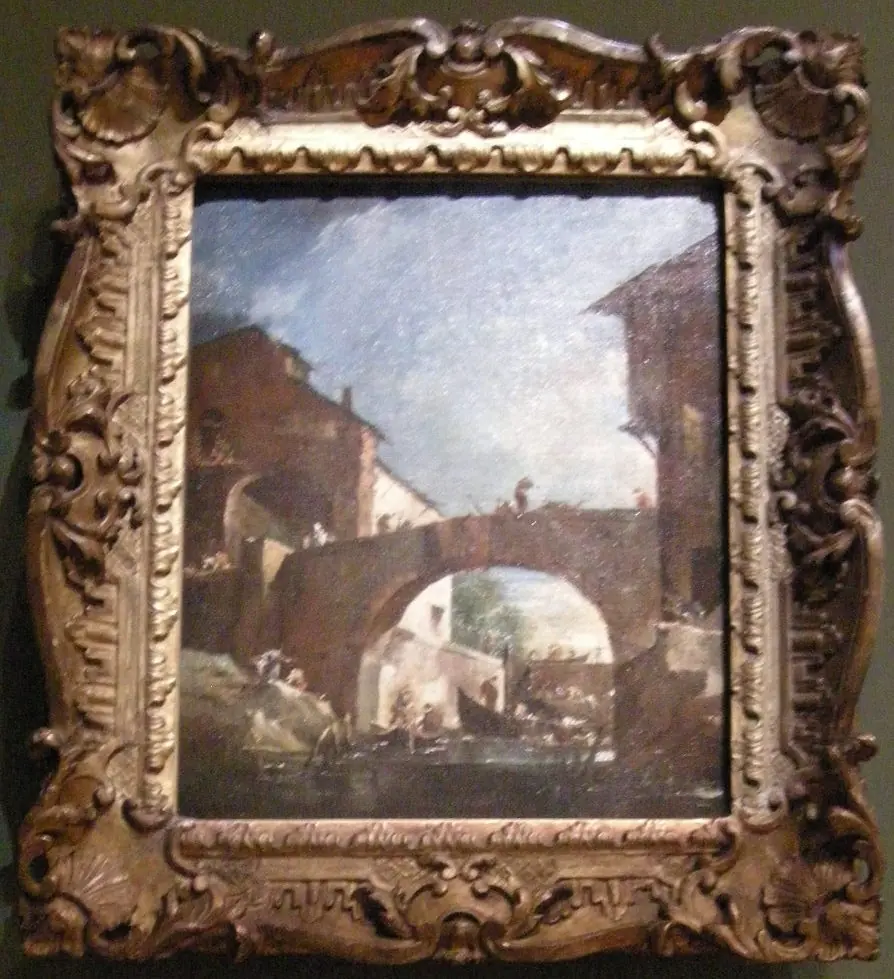 The lock at Dolo on the Brenta: Capriccio