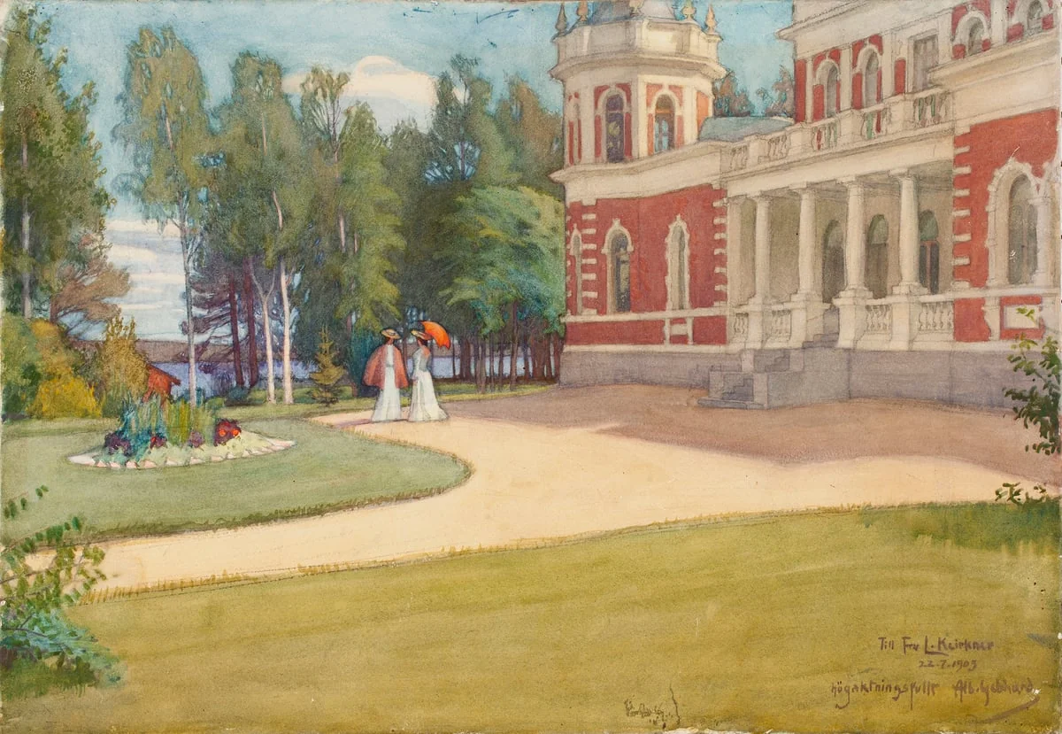 Näköala Inhasta, by Albert Gebhard, unspecified, 1895