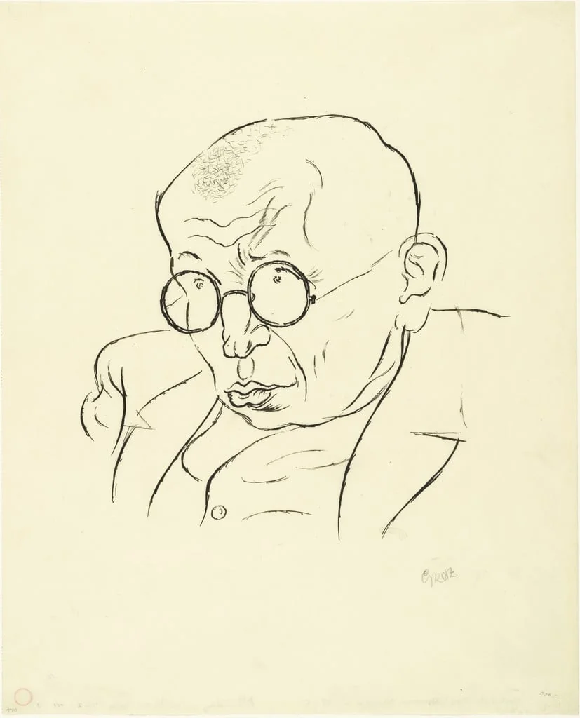 Untitled, by George Grosz, ink, 1925