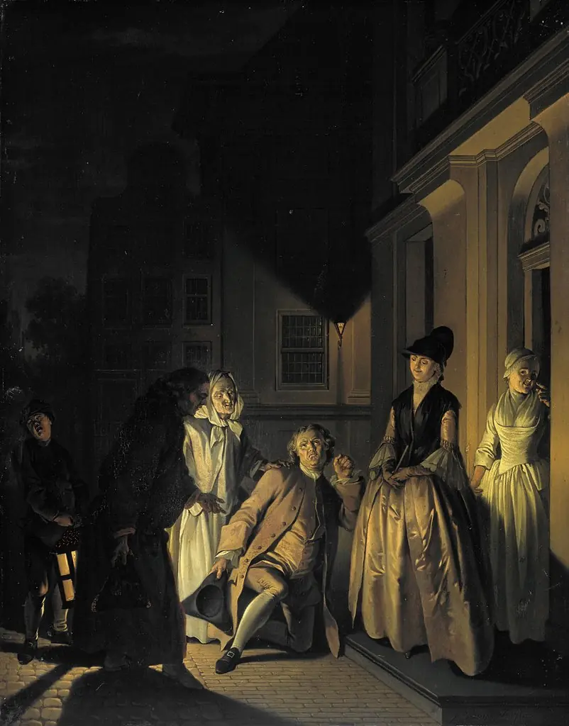 Scene from the Play 'Lubbert Lubbertse of de geadelde boer' by M. van Breda