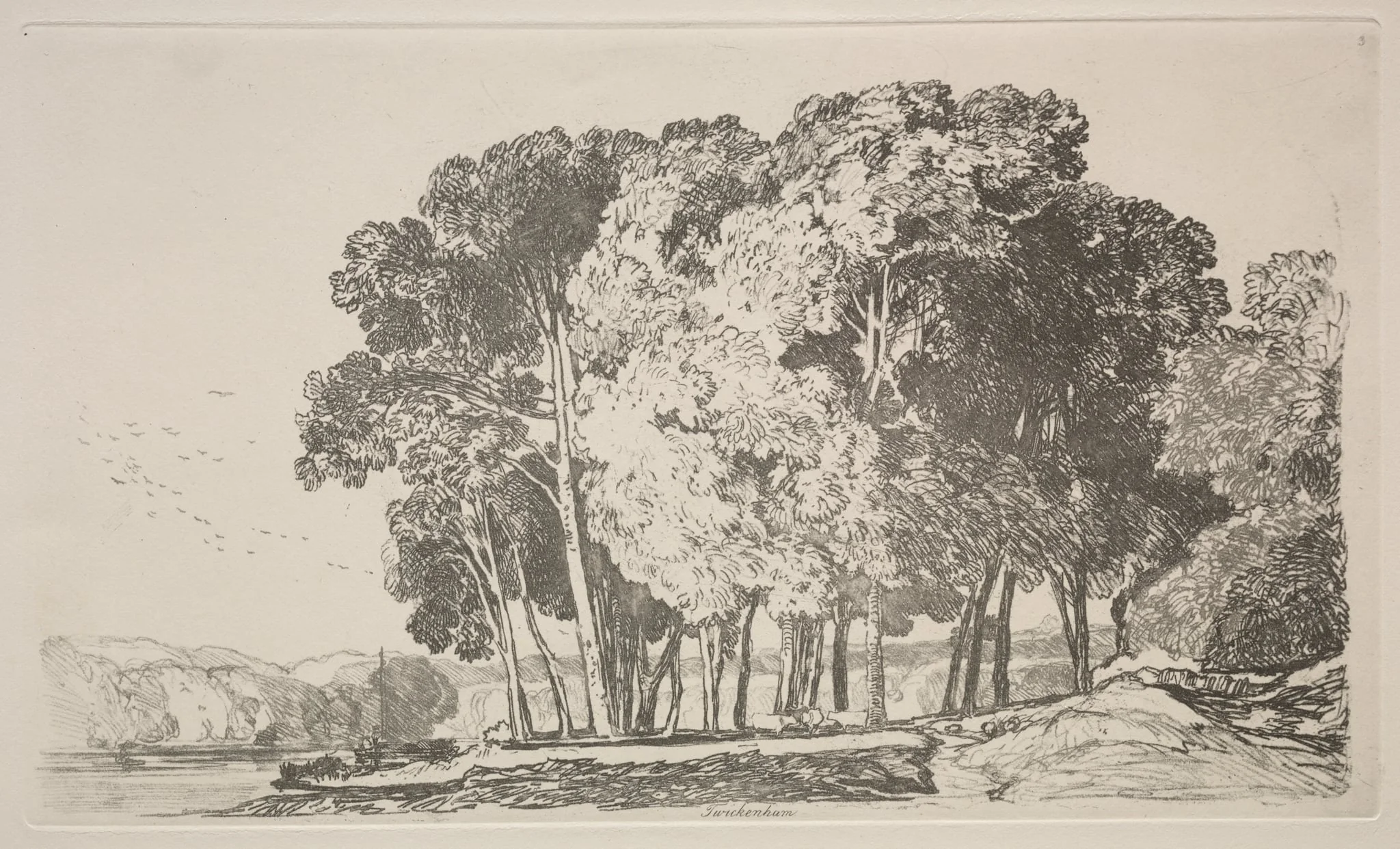 Liber Studiorum:  Twickenham, by John Sell Cotman, 1838