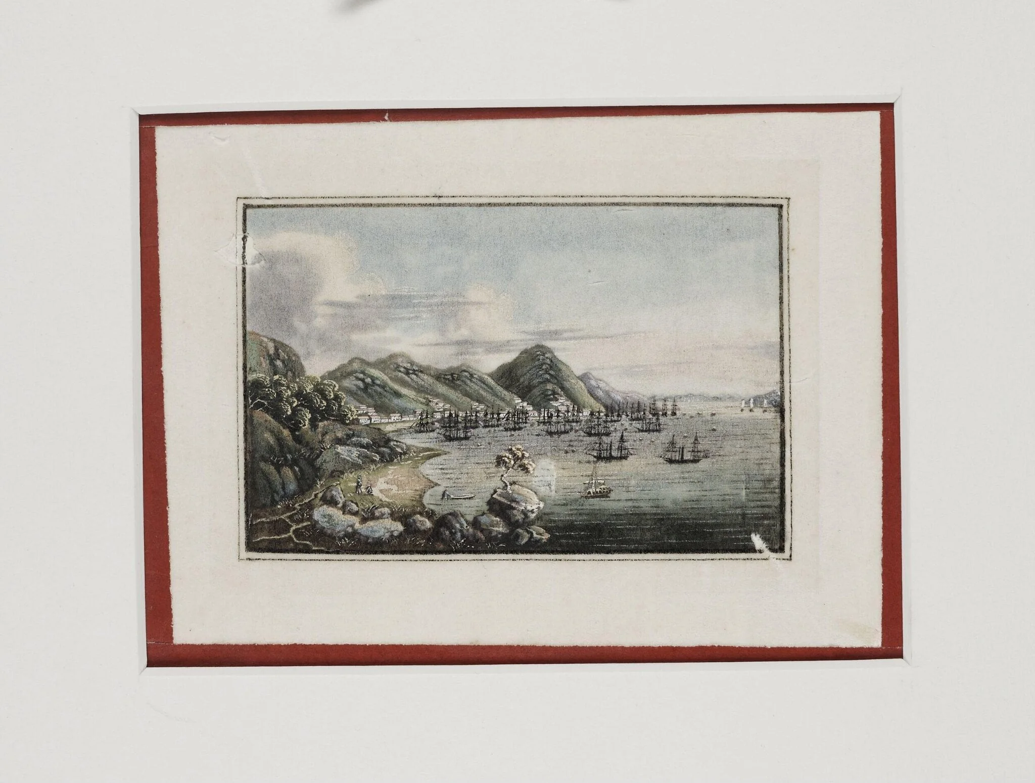 Hong Kong Harbour, by Unknown, paint, 1850