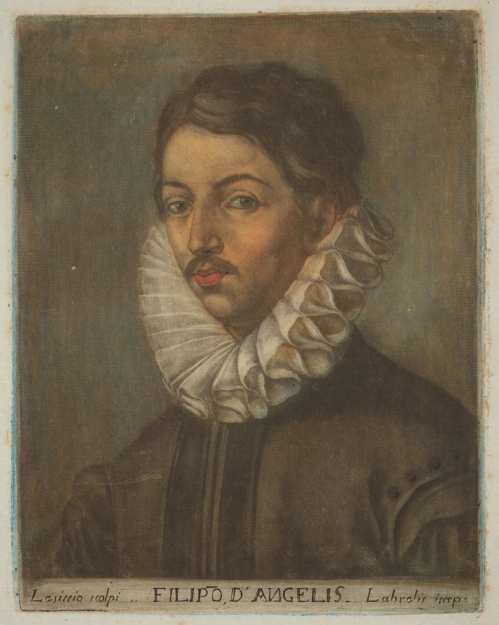 Filippo d'Angeli, by Carlo Lasinio, ink, 1789