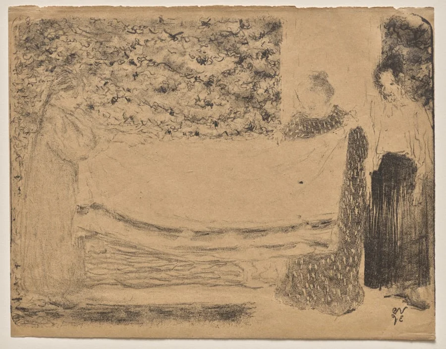 Folding the Linen, by Édouard Vuillard, 1893