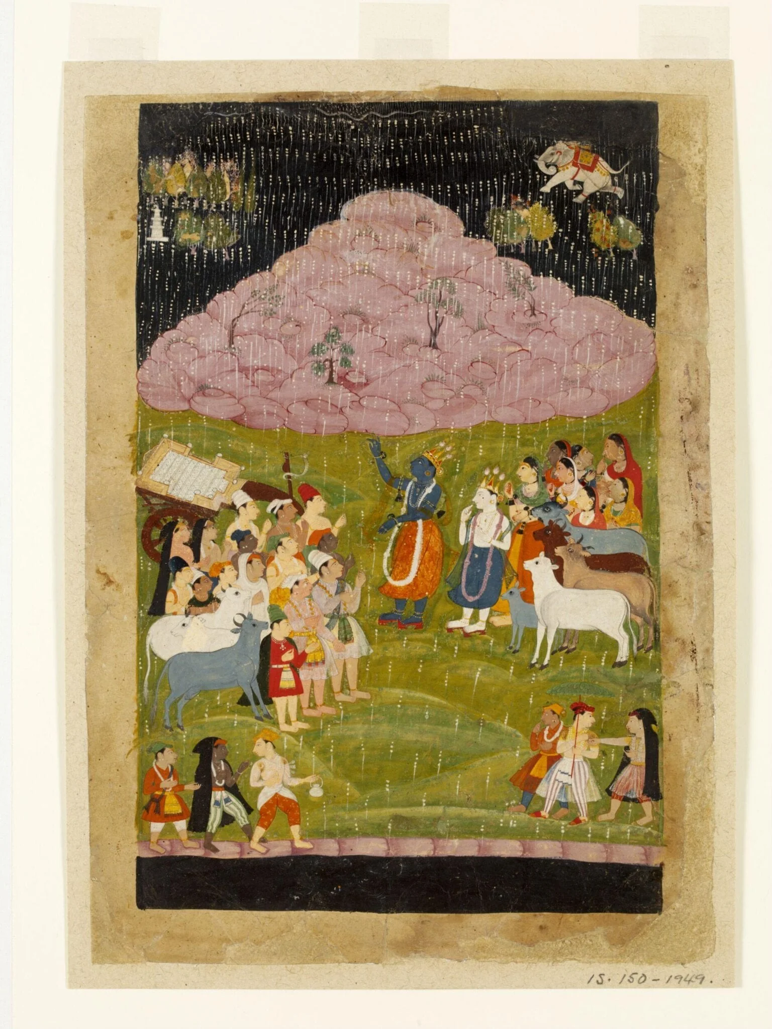 Krishna, by Unknown, paint, 1660