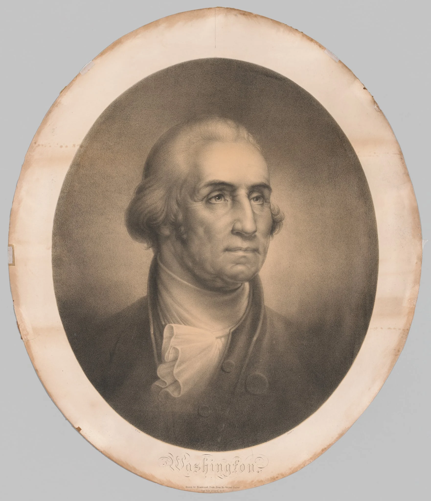 Head of George Washington, by Rembrandt Peale, 1856