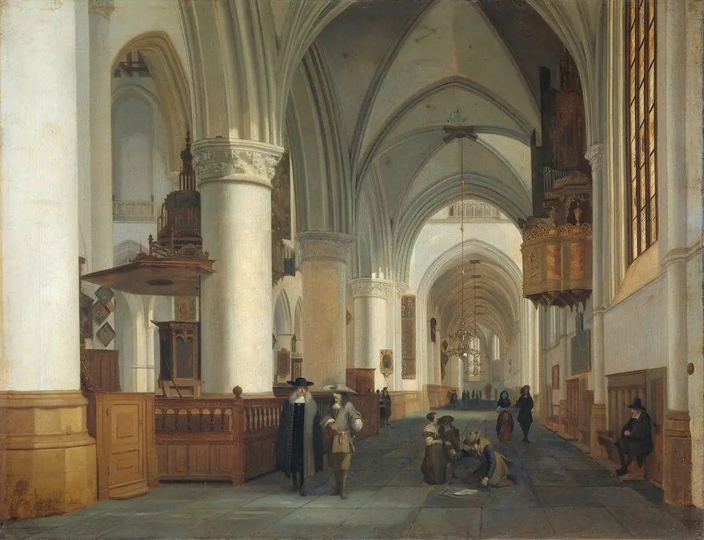 Interior of the church of St. Bavo, Haarlem