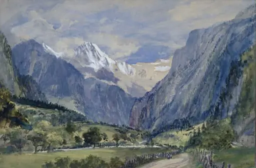 The Jungfrau from Interlaken in Switzerland