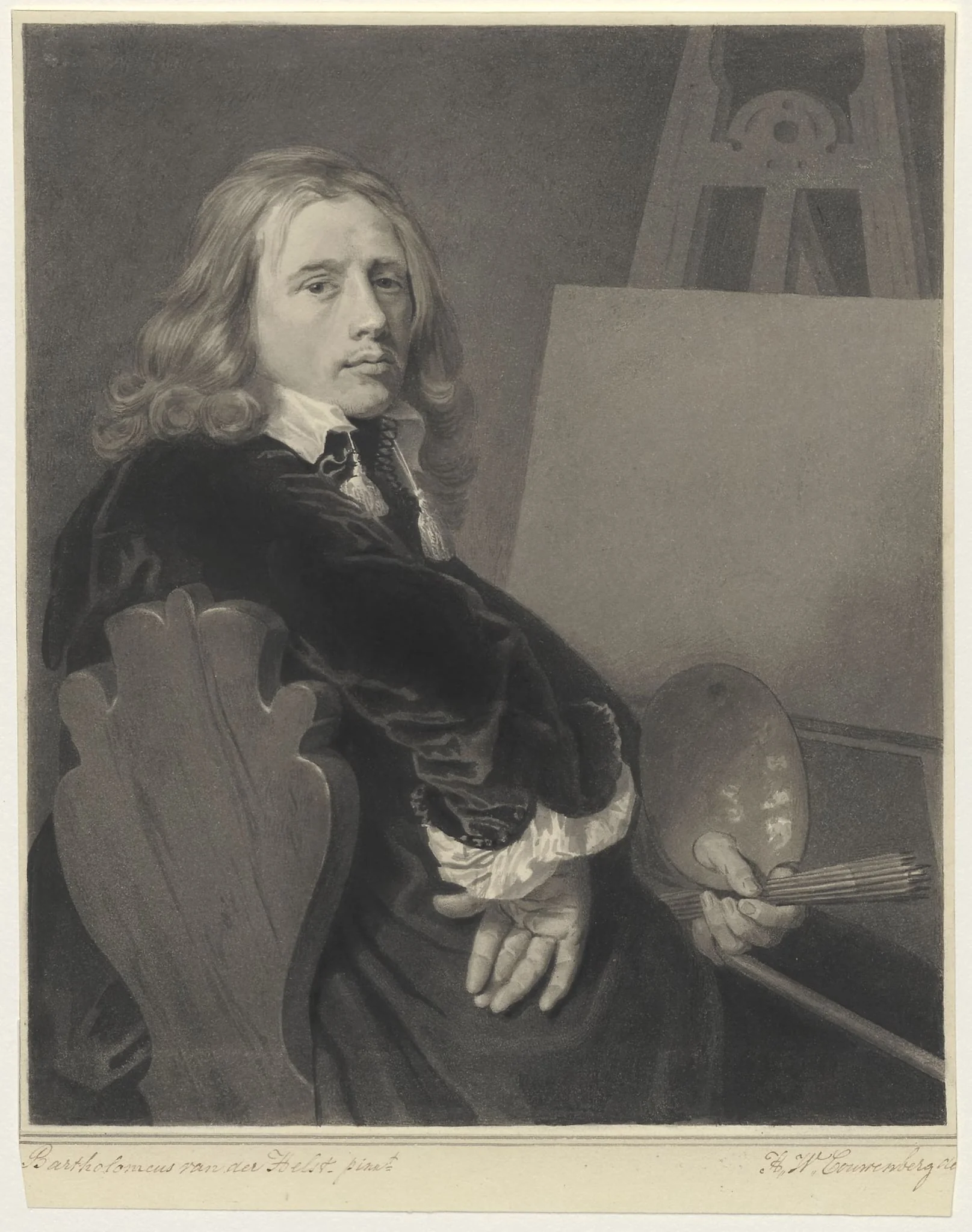 Portrait of Paulus Potter, by Henricus Wilhelmus, (1814-1845), Couwenberg, unspecified, 1850
