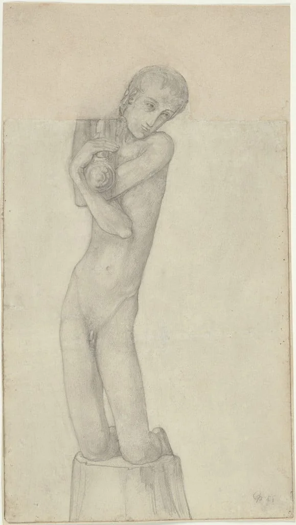 Untitled, by George Minne, graphite, 1896