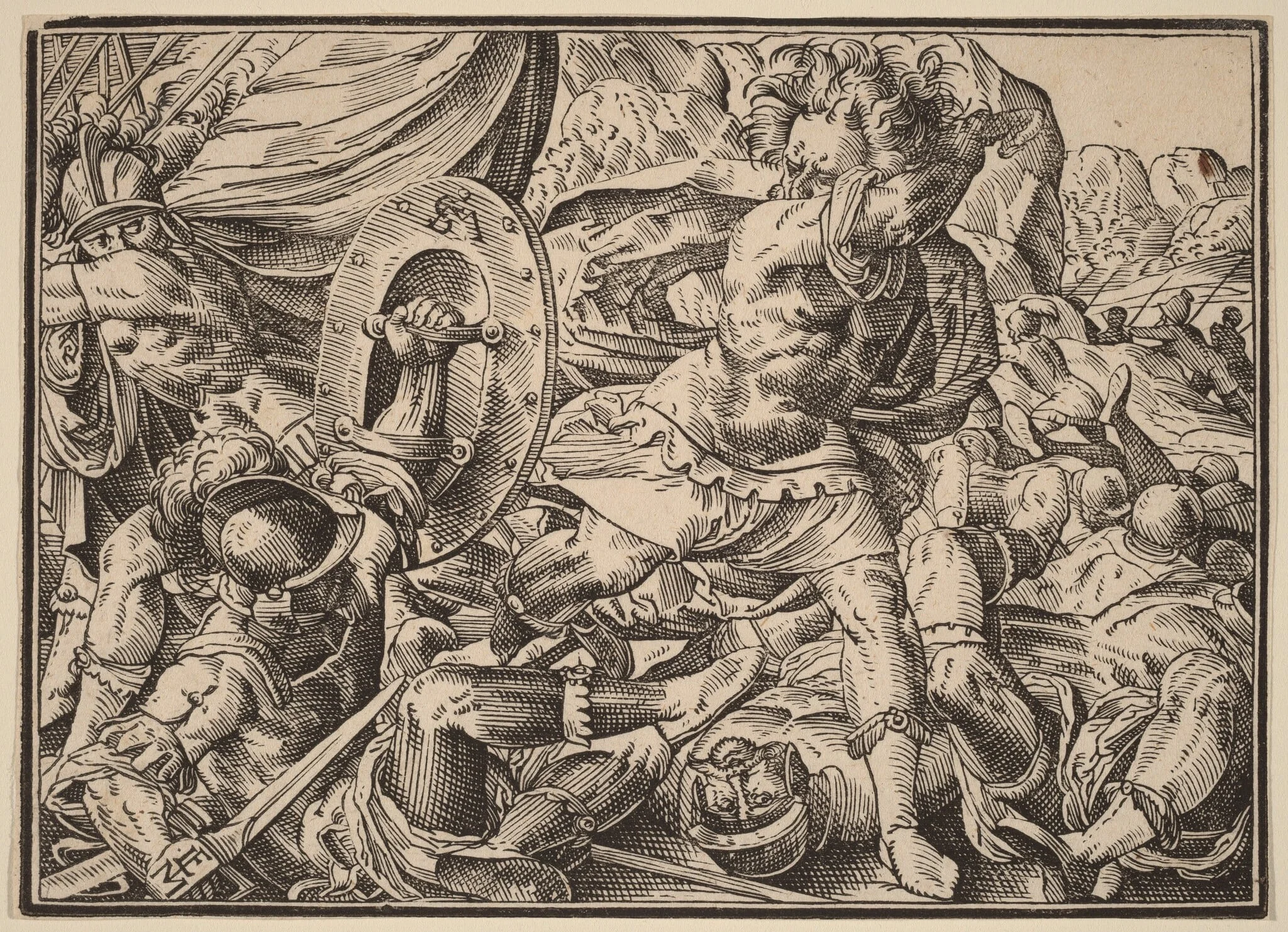 Christ Tells His Disciples of the Last Judgment, by Christoph Murer, ink, 1630