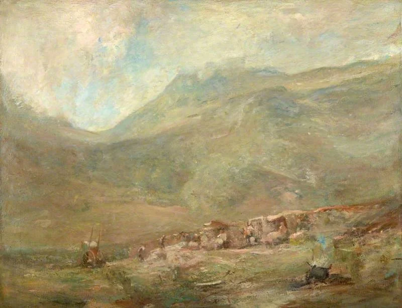 Sheepshearing, by James Lawton Wingate, oil, 1895