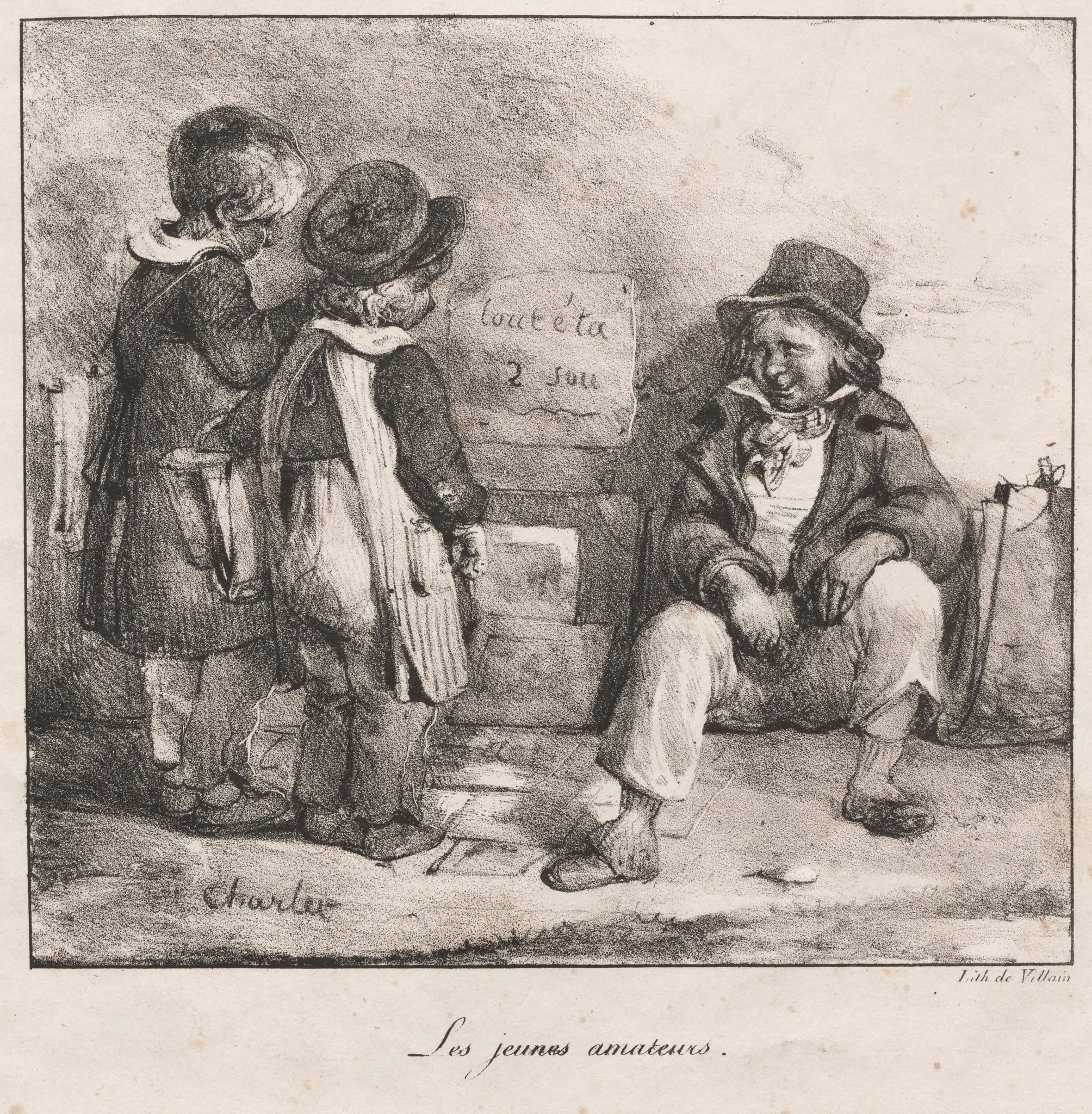 Sketch Book for the Use of  Small Children: The Young Amateurs, by Nicolas Toussaint Charlet, 1822