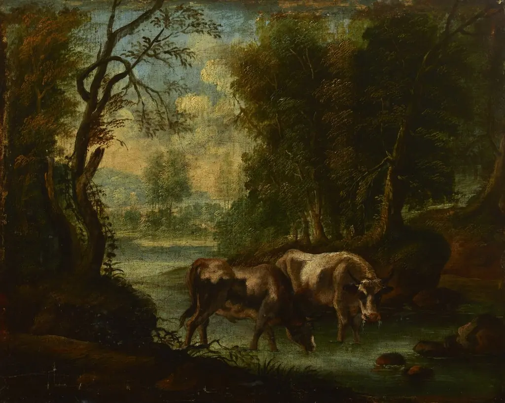 Landscape with Oxen