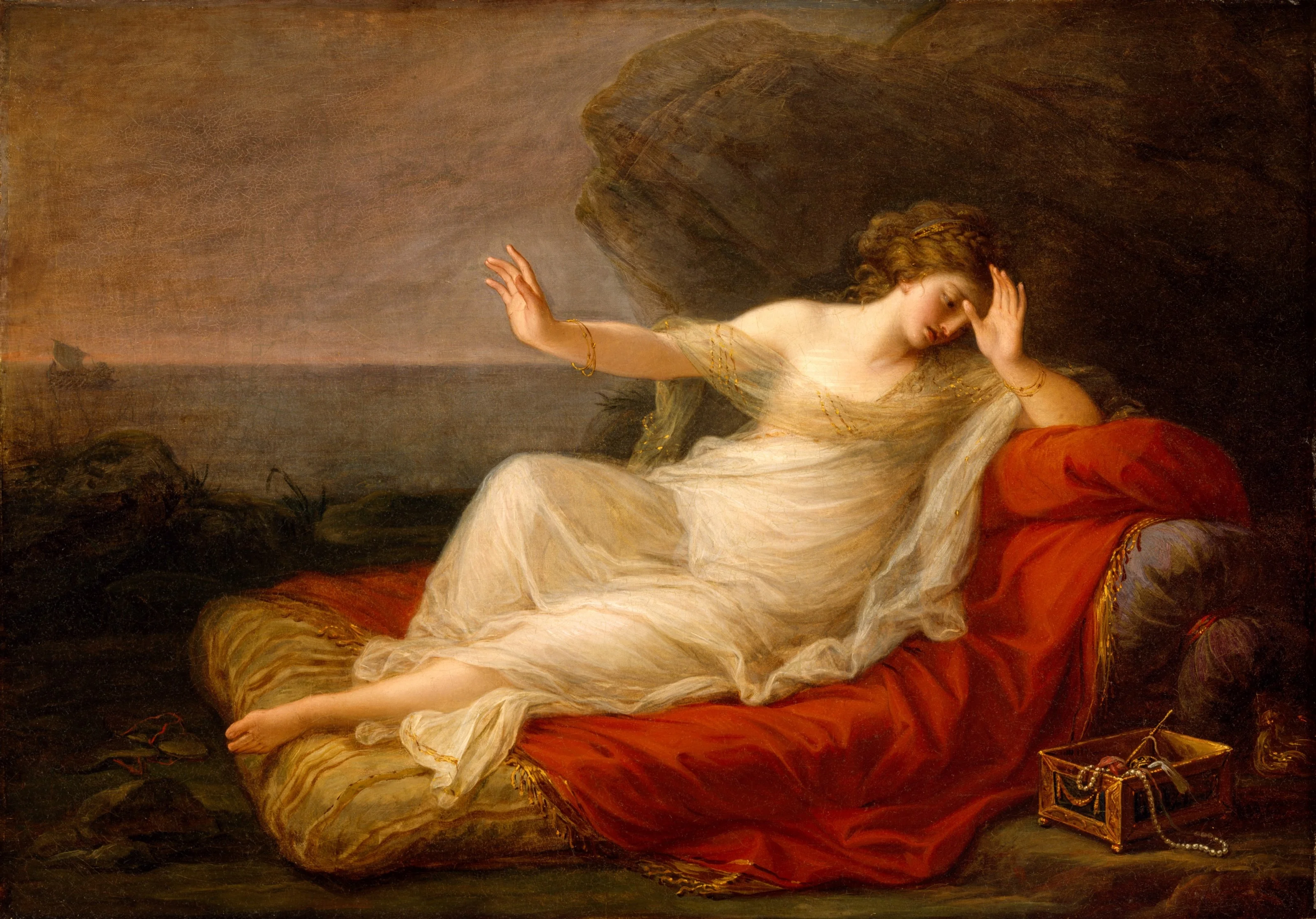 Ariadne Abandoned by Theseus, by Angelica Kauffmann, oil, 1774