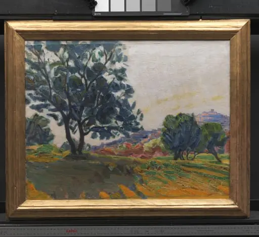 The Olive Grove. With Cagnes in the Background. Against the Light