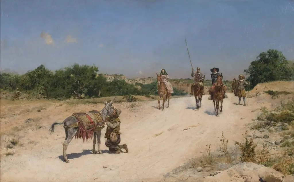 Sancho Panza recovers his lost donkey