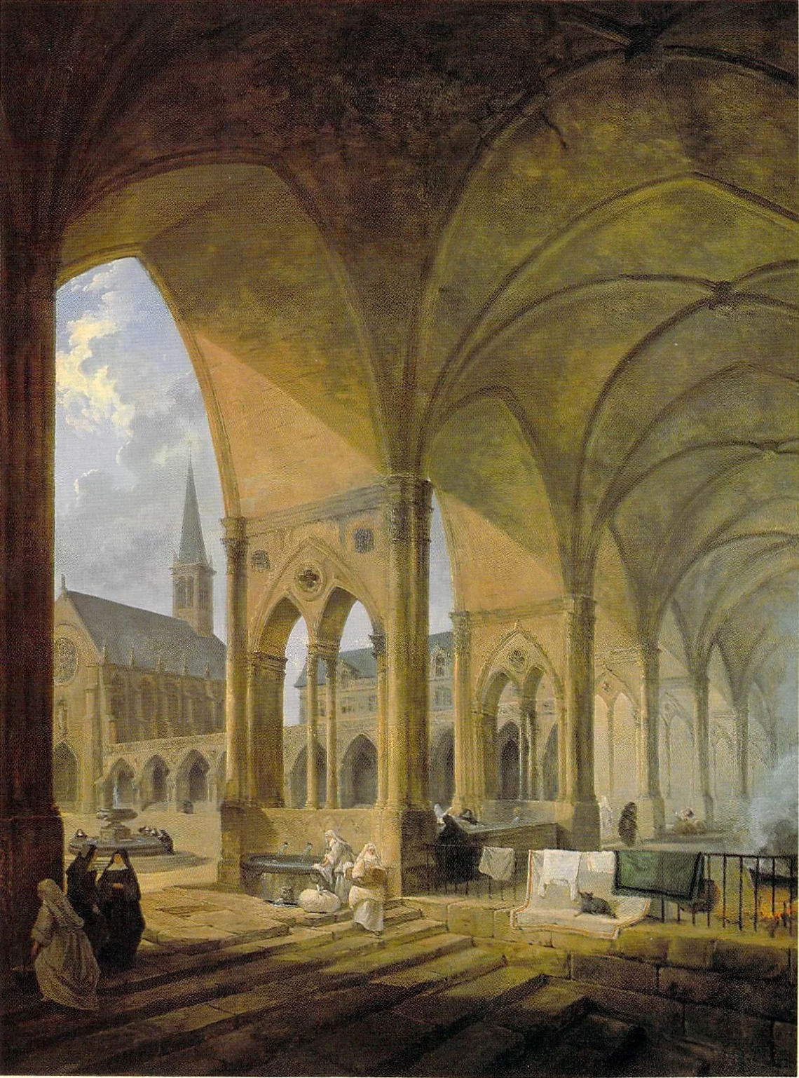The Cloister of the English Augustinian Convent of Notre-Dame-de-Sion, Paris