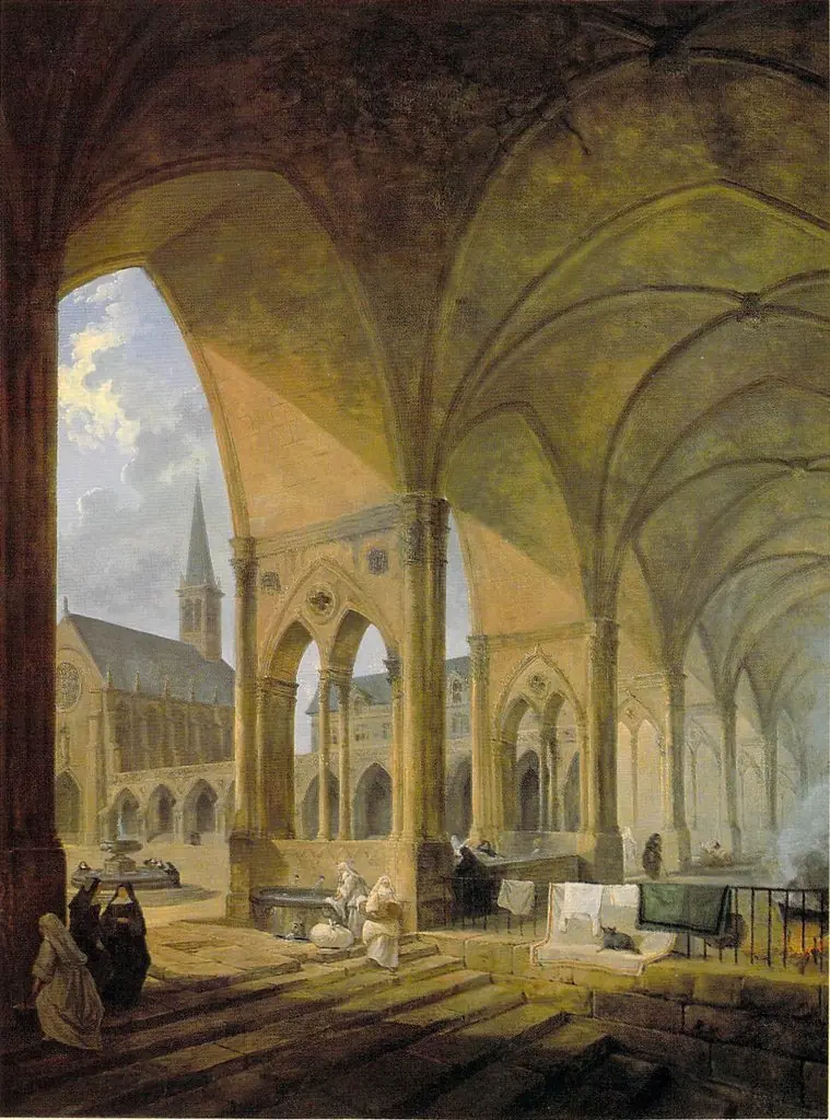 The Cloister of the English Augustinian Convent of Notre-Dame-de-Sion, Paris