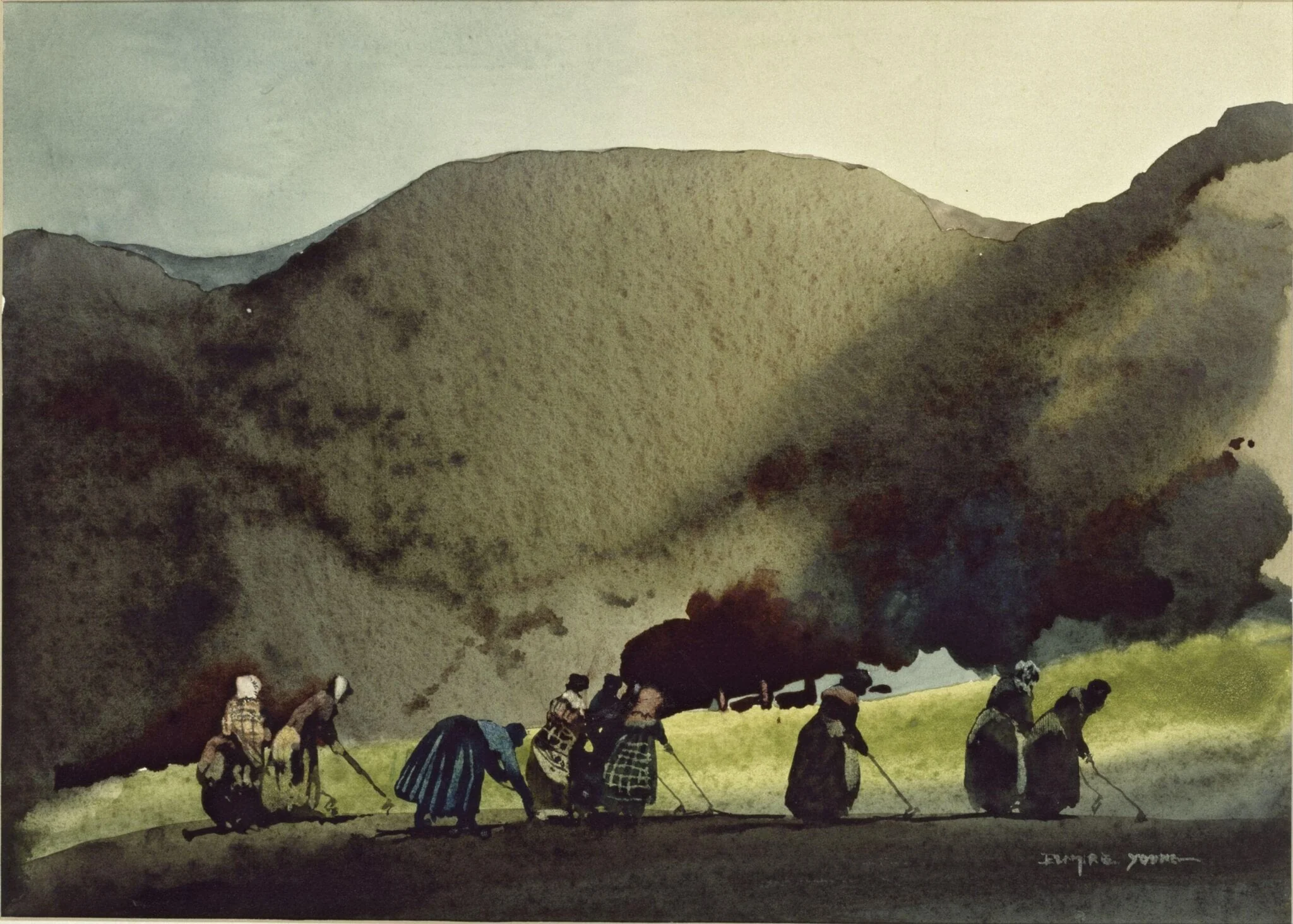 The Hoers, by Blamire Young, watercolor, 1912