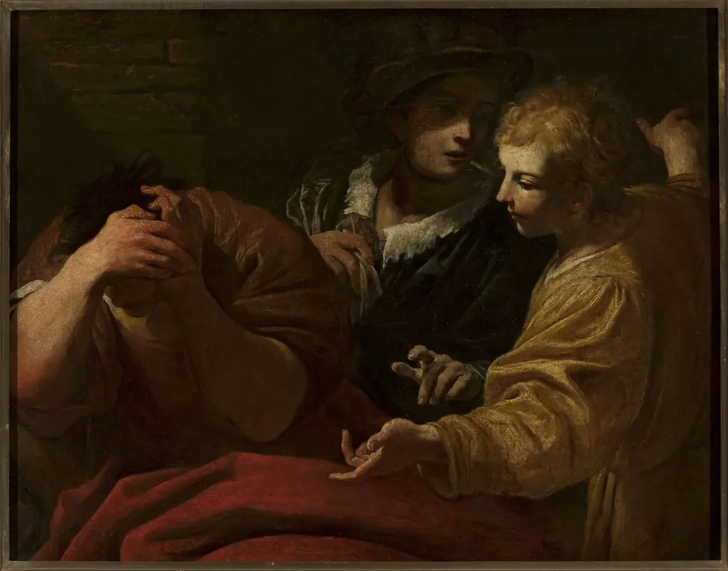 Joseph explaining dreams at the Pharaoh’s court