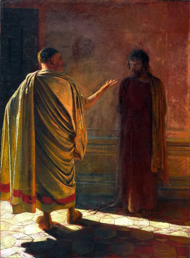 "What is truth?" Christ and Pilate