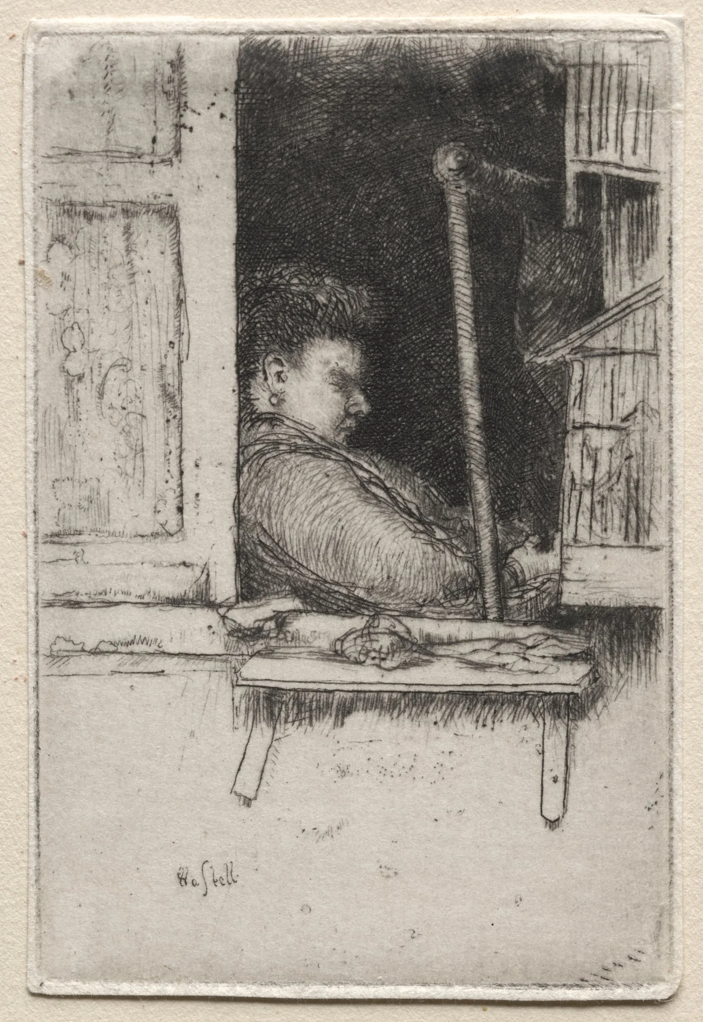 Paris:  The Concierge, by Ernest Haskell, 1910