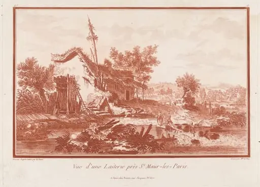 Vue d’une Laiterie près St. Maur-les-Paris (View of the Dairy near St. Maur-les-Paris)