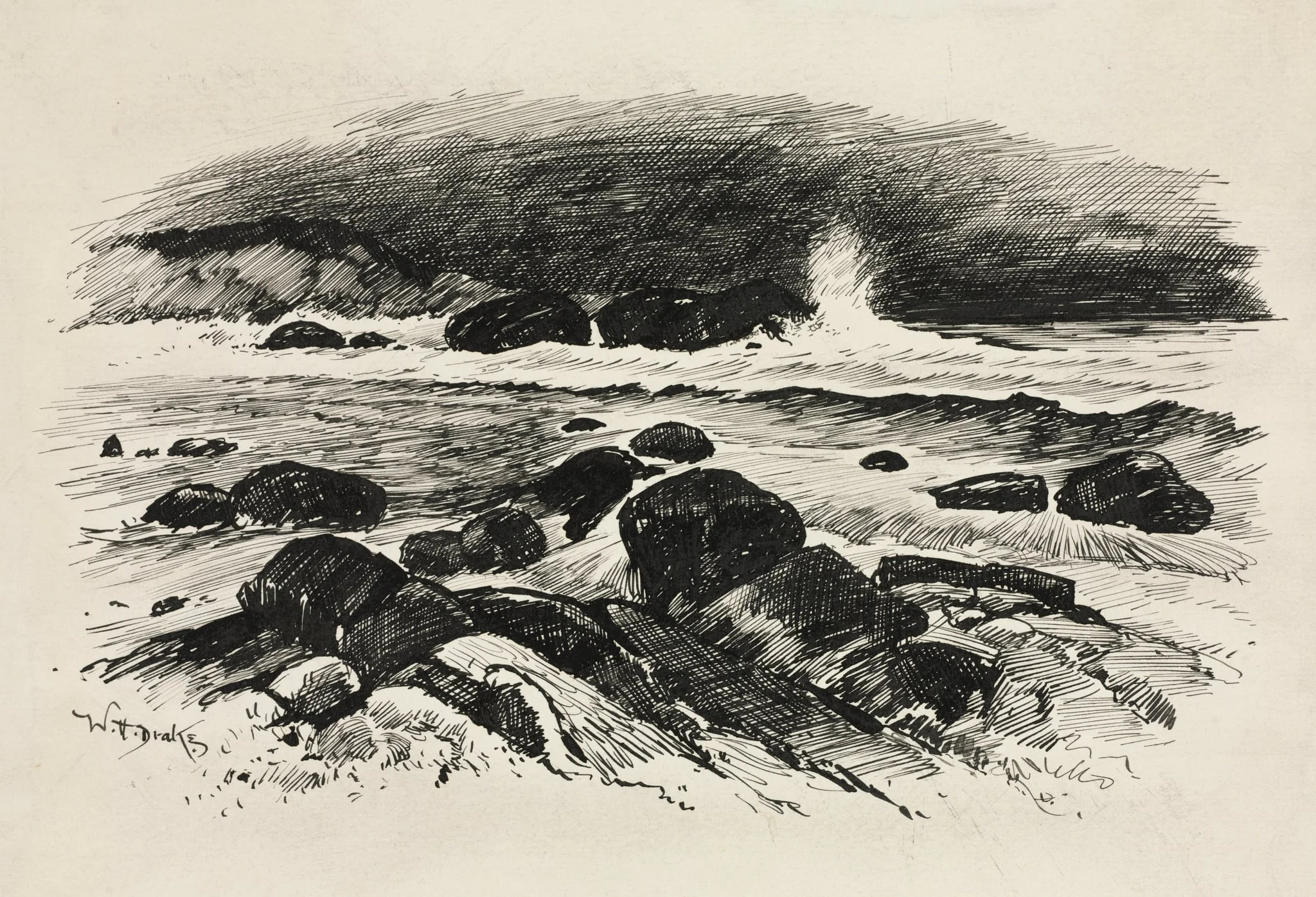 Tail Piece for Chapter XII from "Lorna Doone", by William Henry Drake, 1889